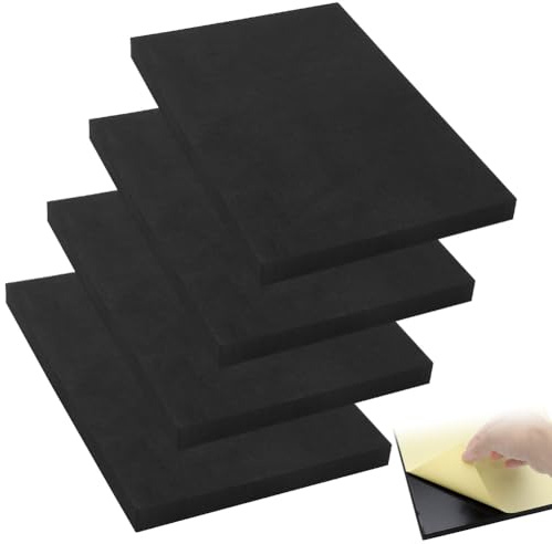 Lot de 4 Mousse prédécoupée 300 x 200 x 20 mm, bloc mousse être utilisée pour protéger les outils, les appareils photo, les cosmétiques et l'artisanat