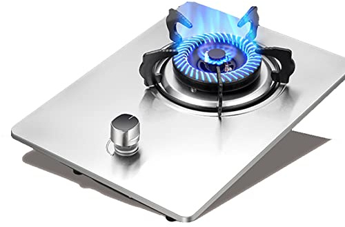 Réchaud à gaz encastrable avec supports en fonte et FFD, appareil de cuisine compact