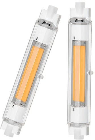 PJLJC R7s LED Bulb 118mm 30W Dimmable J118 3000K Warm White 3000LM 2 Pack | R7s LED Bulb replacement for 300W halogen bulb,230V Flicker Free 360° Lighting for floor lamps,uplighters and floodlights