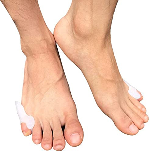 Pedimendtm Zehenspreizer(1 Paar), aus Silikongel, für den kleinen Zeh, zur Unterstützung bei Ballenzehen, Hühneraugen,korrigiert Fehlstellungen der kleinen Zehe, für Männer und Frauen geeignet