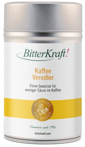 BitterKraft! Kaffee-Veredler 30 g – Zuckerfreies Kaffee-Gewürz nach Hildegard von Bingen – vegan & aromatisch – 100% Natur – Made in Germany