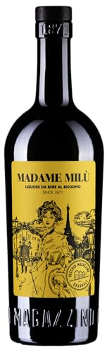 Madame Milù, Liquore Digestivo, 700 ml, con Note Balsamiche e Vegetali, Ideale con Rum o Cognac, Liquore con Erbe Officinali, Spaccapietra, Resina di Pigne della Sila, Assenzio, Idea Regalo, 45% Vol.