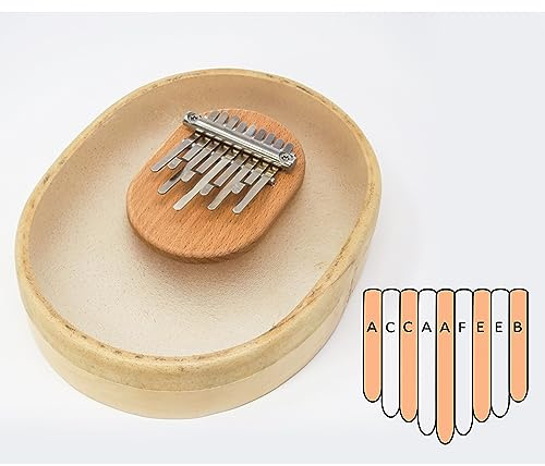 Kalimba Haut transparent 8+1 A-Moll