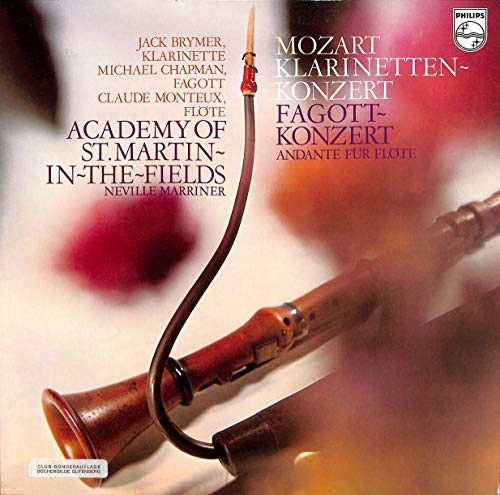 Mozart: Klarinetten-Konzert; Fagott-Konzert; Andante für Flöte - 6500378 - Vinyl LP
