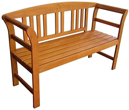 möbelando Gartenbank >San Jose< (BxHxT: 130x82x45 cm) in braun/holzoptik aus Holz