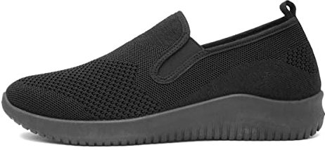 XL Elijah Mens Black Slip On Canvas Shoe - Size 9 UK - Black