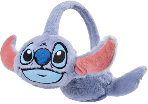 Disney Stitch Fluffy Earmuffs for Girls, Cosy Winter Accessories - Cute Gifts for Girls (Blue Stitch)
