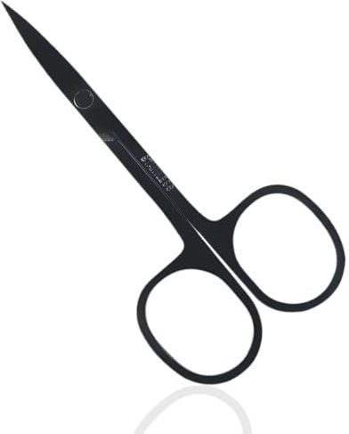 ZXUPOI Nagelschere, Rostfreiem Edelstahl Nagelschere Professionelle Edelstahl Schönheitsschere mit Extra Scharfer Gebogener Schnittfläche Geeignet für Nägel Männlich und Weiblich