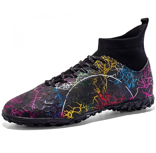 KUUK Scarpe da Calcio Uomo Donna Turf Scarpe da Calcetto Indoor Unisex Artificiale Scarpe da Allenamento Teenager AG TF Erba Sintetica Training Scarpe