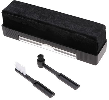 PHENOFICE Aufzeichnungen Schrubber Schwarz Schallplatten Reinigungsbürste Scheuerbürste Zottenbürste Vinyl Plattenspieler Phonographen Bürste