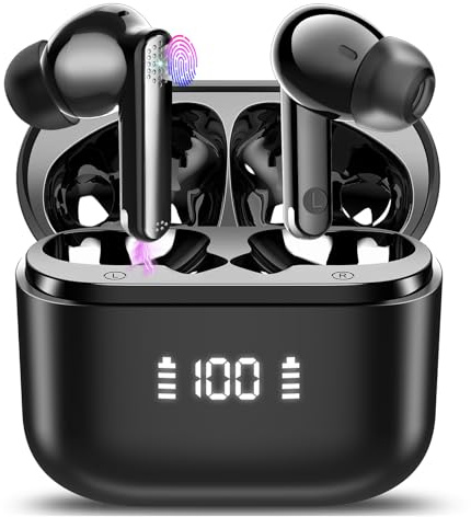 AI Sprachübersetzer Kopfhörer, 3-in-1 Echtzeit übersetzer Ohrhörer mit 164 Sprachen, ENC Rauschunterdrückung, 5 Übersetzungsmodi Bluetooth 5.3 Kopfhörer in Ear mit App für Lernen/Reisen/Business