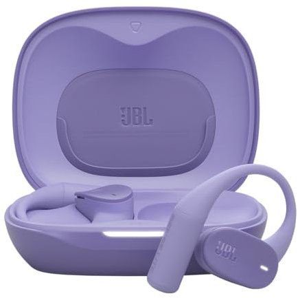 JBL Sense Lite True Wireless écouteurs Ouverts sans Fil, Conception Crochet d'oreille, Conduction aérienne, OpenSound, 32 h d'autonomie, étanches IP54, compatibles Headphones, Violet