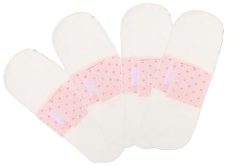 Gogogmee 4 pièces Protège-slip Lavables Coton Doux Respirant Inserts Réutilisables pour Maternité Femme Protection Hygiénique Post Accouchement et Période
