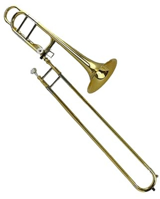 Trombón ajustable Trombón tenor transpuesto de latón blanco