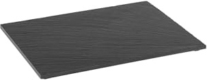 We Can Source It GN 1/1 Rectangular Natural Slate Serving Tray 53x32.5 cm – Large Slate Platter with Anti-Slip Feet for Buffet, Catering & Food Presentation