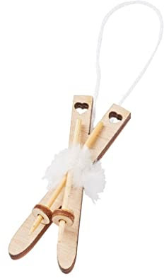 Miniatur Ski, ca. 6,5 cm