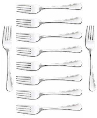 Arcos Serie Madrid Caja 12 uds Tenedor de postre, Monoblock de una pieza en Acero Inoxidable 18/10 y 150 mm, Color Plata (12 uds)