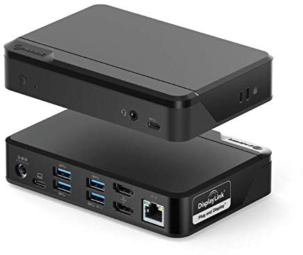 ALOGIC USB-C Twin HD Pro Docking Station, 85W PD (Laptop Charging), Dual Display 1080p, 2 HDMI, 1 USB-C, 4 USB-A, Ethernet, Audio Jack, Compatible with MacBook Pro/Air, M1 Mac, Windows