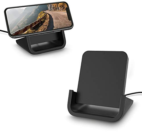 Wireless Charger YUWISS Wireless Charging Stand Cordless Charger 10/7.5/5W Compatible with iPhone 14 13 12/12 /11Pro Max/XR/XS Max/XS/X/8/8Plus Galaxy S22/S21/S9/S9+/S8/S8+ Note