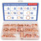 XTVTX 300 PCS Juego de surtido de arandelas de cobre Tamaños Kit de arandelas de sellado métricas de cobre Sujetador de hardware Adecuado para accesorios de combustible（M5-M20）