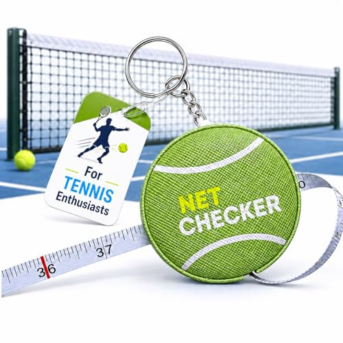 Scoring Right Net Checker Tennis Net Height measuring tape and keyring