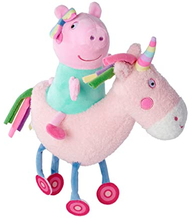 Simba 109262544 Peppa Pig Plush Cuddly Toy with Unicorn, Suitable from the First Months of Life
