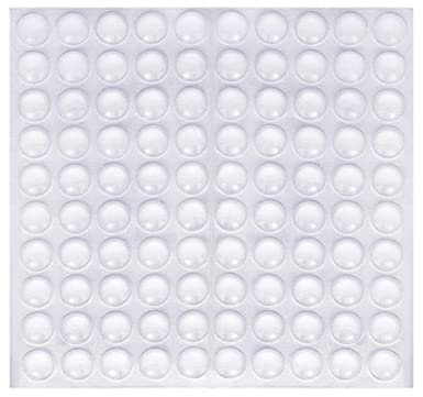 100 Pcs Ammortizzatore di Colpi, Gommini Adesivi, Gommini Silicone Trasparenti Paracolpi, Gommini Paracolpi, per Porte, Mobili, Laptop, Cassetti, Armadiett,