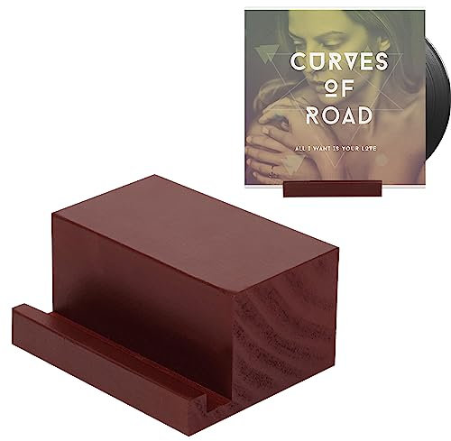 BELLE VOUS Rangement Vinyle - Compatible avec Disques ou Albums LP d’une Épaisseur de 1,4 cm - Range Vinyle en Bois pour Vinyles - Support Vinyle pour vos CDs & Disques Préférés
