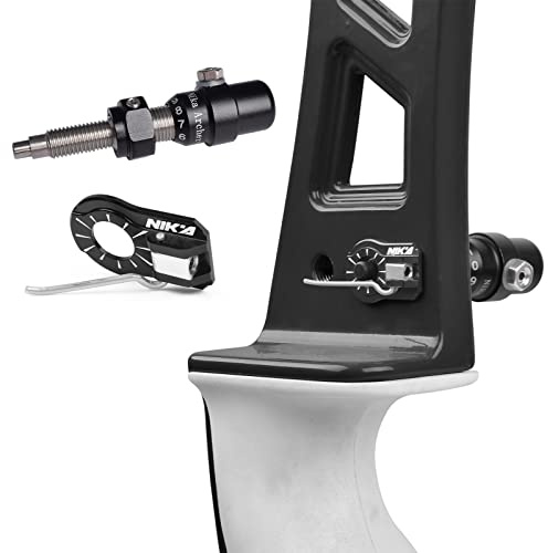 Aluminiumbågskytte-kuddkolv + magnetisk pilhylla set – recurve-bågar, skruvbar tryckknapp, magnetisk metalldyna för höger eller vänster hand, med installationsverktyg