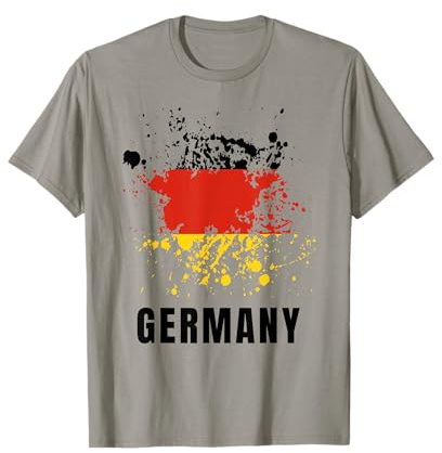 Deutschland Retro Vintage Aquarellfarben Sport Deutschland Flagge Souvenir T-Shirt