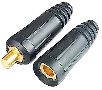 Connecteur de câble de soudage, DKJ70-95 mâle femelle en caoutchouc laiton Dinse raccord rapide pour machine à souder électrique