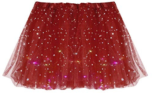 Tüllrock Damen Tutu Klassisch Dreilagiger Tüll Tutu Rock Tanzrock Tütü Kurz Rock Dreilagiger Tüll Tutu Rock Tüll Rock Tanzkleidung Cosplay Festliche Karneval Kostüm