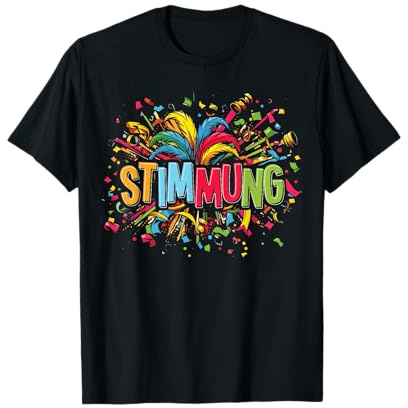 Stimmung Konfetti Silvester Karneval Kostüm Lustig Fasching T-Shirt