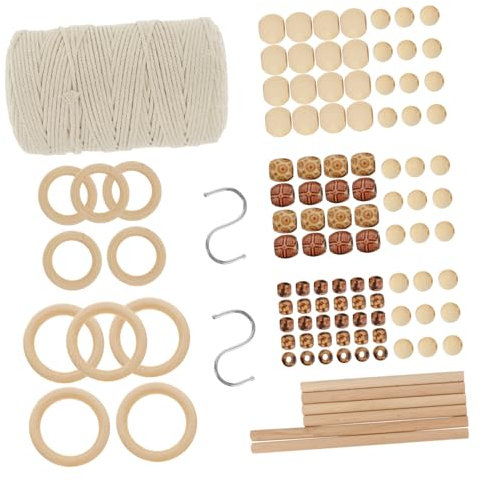 SEWACC 1satz Macrame Kit Für Anfänger Handgefertigte Makramee Wandbehang Materialien Mit Natürlichen Baumwollfäden Für Kreative Wanddekoration Und Pflanzenaufhängungen