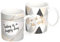 Avilia Tazza Mug in Porcellana con Design Geometrico per Caffè, Cappuccino o Thè - Eleganti e con Decorazioni Oro e Marmo - Ottime Come Idea Regalo, Resistenti e Durevoli nel Tempo