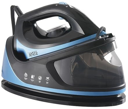 Ferro da stiro a vapore, ferro da stiro professionale con generatore di vapore, pressione 3-5 bar, uscita vapore 40-60 g/min, ferro da stiro elettrico con getto di vapore da 2000 W, for seta, cotone