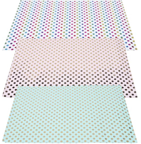 COLLBATH 3stücke Geschenkpapierrollen Bedruckt für Verpackung mit Muster Geeignet für Feste und Geschenke