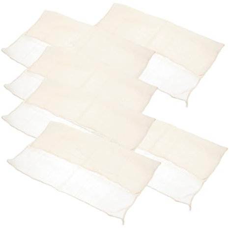 MOTHNUR 6piezas Paños De Algodón Para Colar Queso y Tofu Reutilizables Filtro Práctico De Malla Fina Para Cocina Paquete Para Leche De Nueces y Yogur Artesanal