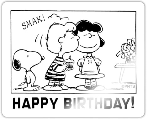 Peanuts Design Happy Birthday Mit Charlie & Lucy Sticker Aufkleber