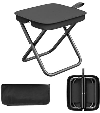 ZHYUAN Portatile Leggero Sedia Pieghevole,Sedile Pieghevole e Leggero Sgabello,Sgabello da Campeggio,Sgabello da Campeggio Pieghevole Portatile,Sedia da pesca Pieghevole Leggero,Sgabello Pieghevole