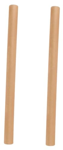 SOPOTUTU 2 Stück Kraftpapier Versandröhren Teiliges Stabile Papprohre mit Wandstärke Braune Posterröhren für Kunst Poster Blaupausen Aufbewahrung und Versand