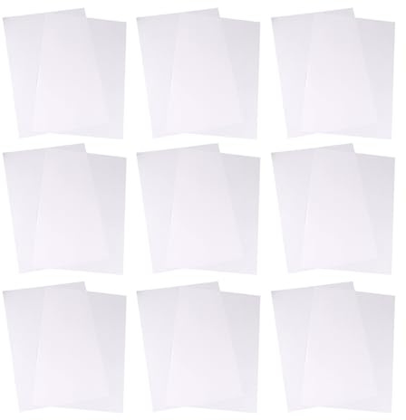 LOPUNER 100 Sheets A4 Release Paper 120gsm Double-Sided White Anti-Adhesive Separation Liner Paper for Label Printing and Crafting in Home Office Use
