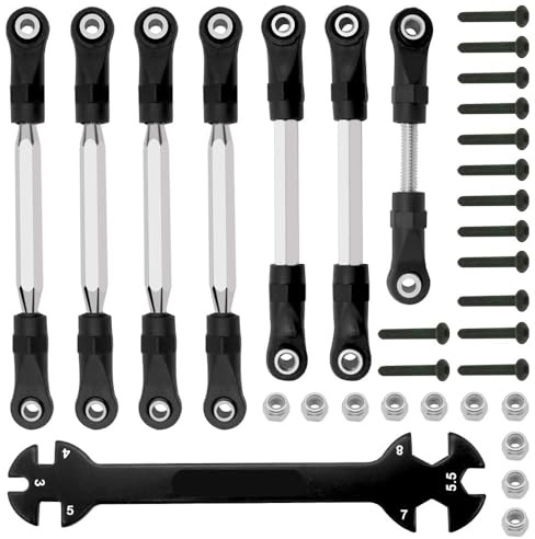 HYGAWQXXC For GLOBACT RC Turnbuckles/Camber Link for 1/10 Traxxas Slash 4X4/2WD (Plastic)