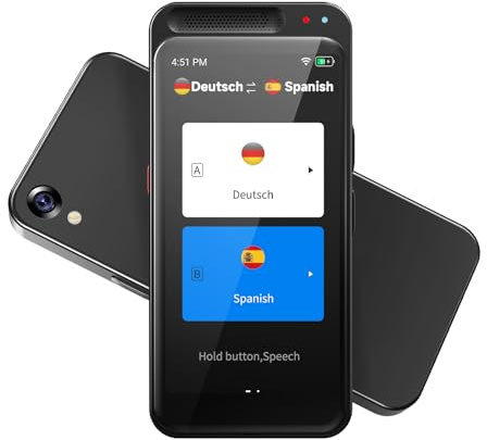 Traducteur Vocal intelligent Bidirectionnel Traducteur de Poche en temps réel 150 Langues Prises en Charge Traducteur Vocal en ligne/hors ligne Pour Entreprise,Apprentissage,Voyage