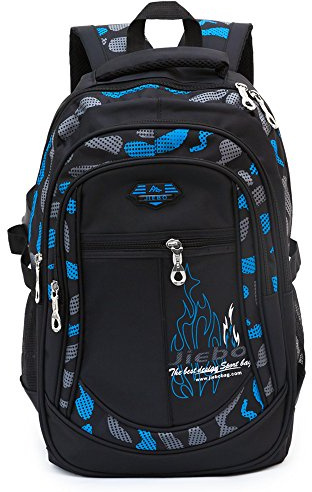 A AM SeaBlue Sacs à dos scolaires pour enfants Grands sacs à dos scolaires pour enfants, bleu, 18,9 * 8,7 * 12,6 Pulgadas, Rucksack