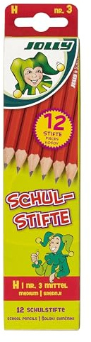 JOLLY Schulstifte H im 12er Pack: Ergonomisch & Langlebig für Schüler/Lehrer, Perfekt für den Schulalltag, Made in Austria
