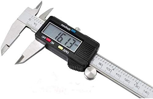 MANIASHOP CALIBRO DIGITALE A CORSOIO IN ACCIAO CON DISPLAY LCD 150mm CON CUSTODIA RIGIDA