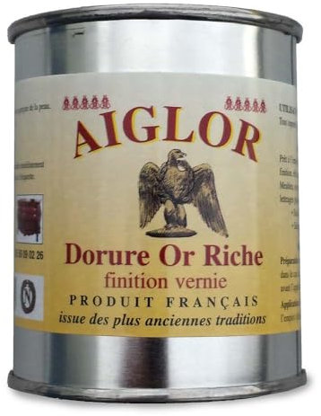 TERRE JARDIN - Peinture Dorée - Peinture Or pour Pierre Tombale 75 ML - Restauration Meubles et Décoration - Finition Vernis, Séchage en 2H - Produite en France - Ancienne Tradition - Durable