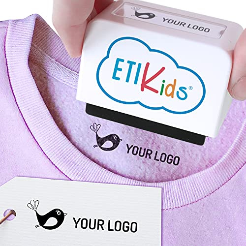 Textilstempel Personalisiertes Stempel für Kinderbekleidung und -bücher. Mehr als 100 Anpassungen verfügbar. (Mit Logo)