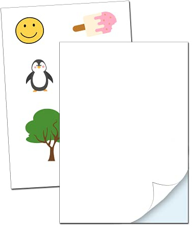 30 Blatt - Bedruckbare Klebefolie A4, Vinyl Sticker Papier zum Bedrucken | Aufkleber Selbstklebend Wasserfest